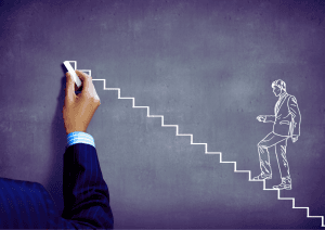 Long-term career success illustration